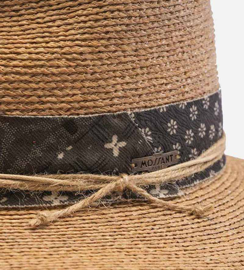 hatband of flat straw hat
