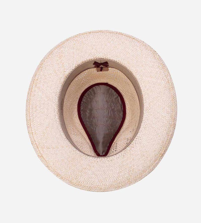 inside view of cool straw hat