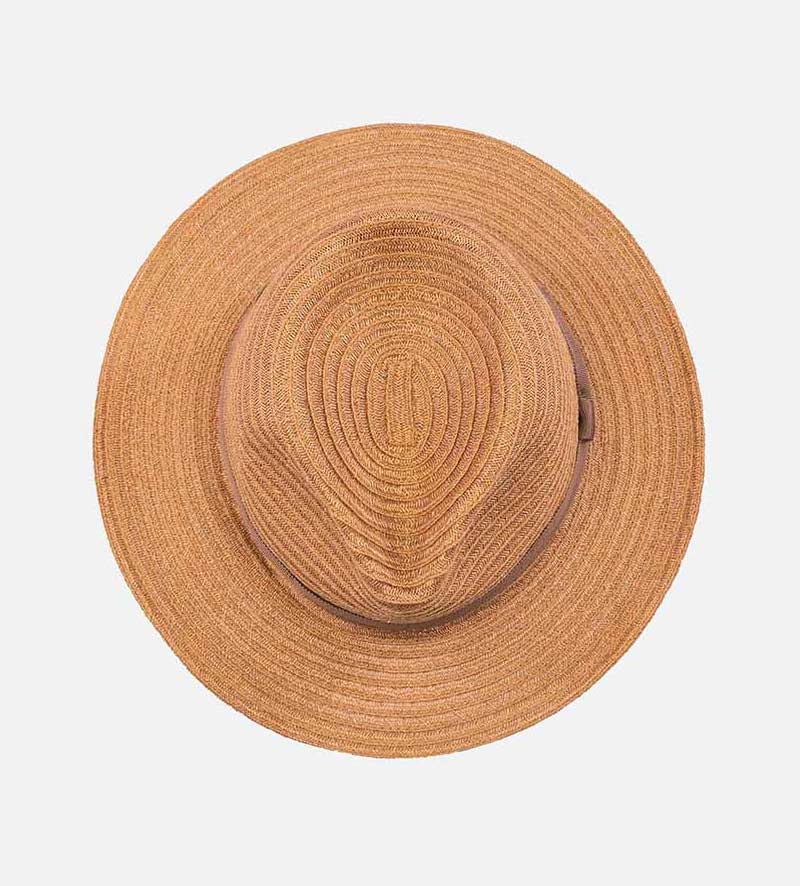 top view of hemp sun hat