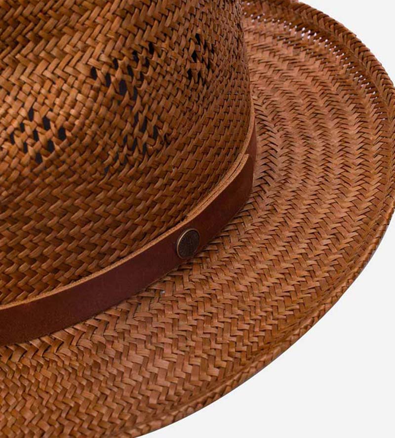 hatband of mens straw gardening hat