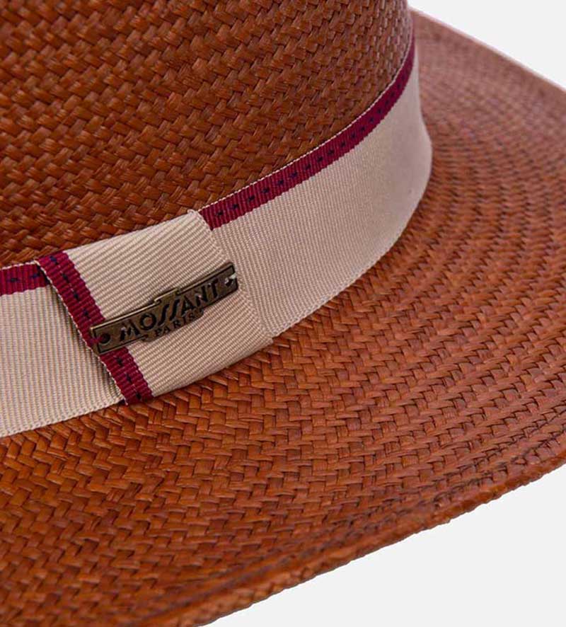 hatband of mens straw panama hat