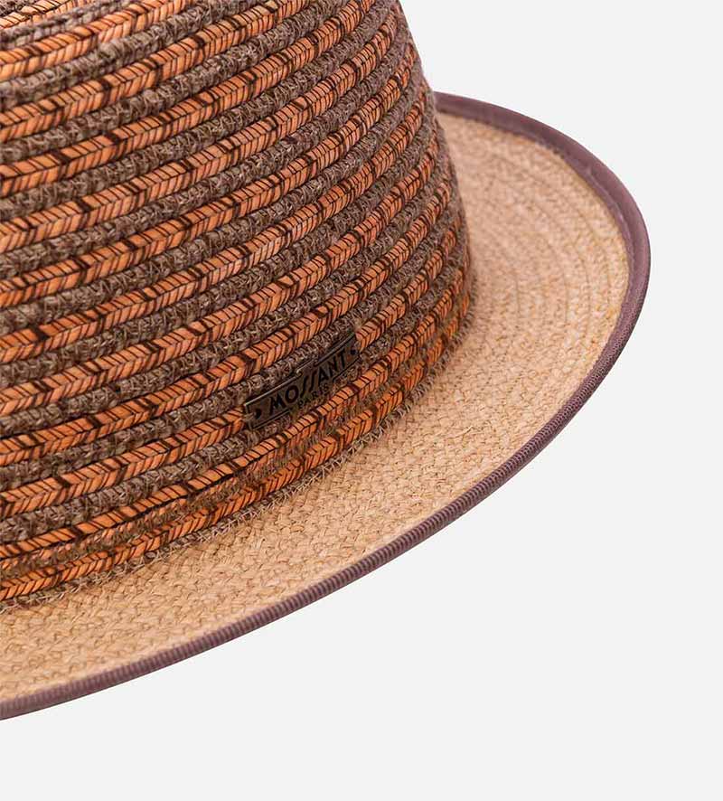 hatband of orange sun hat