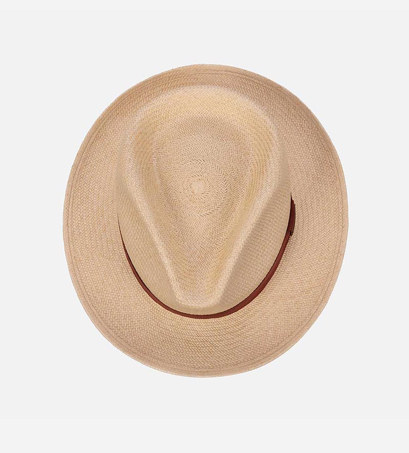 top view of panama sun hat