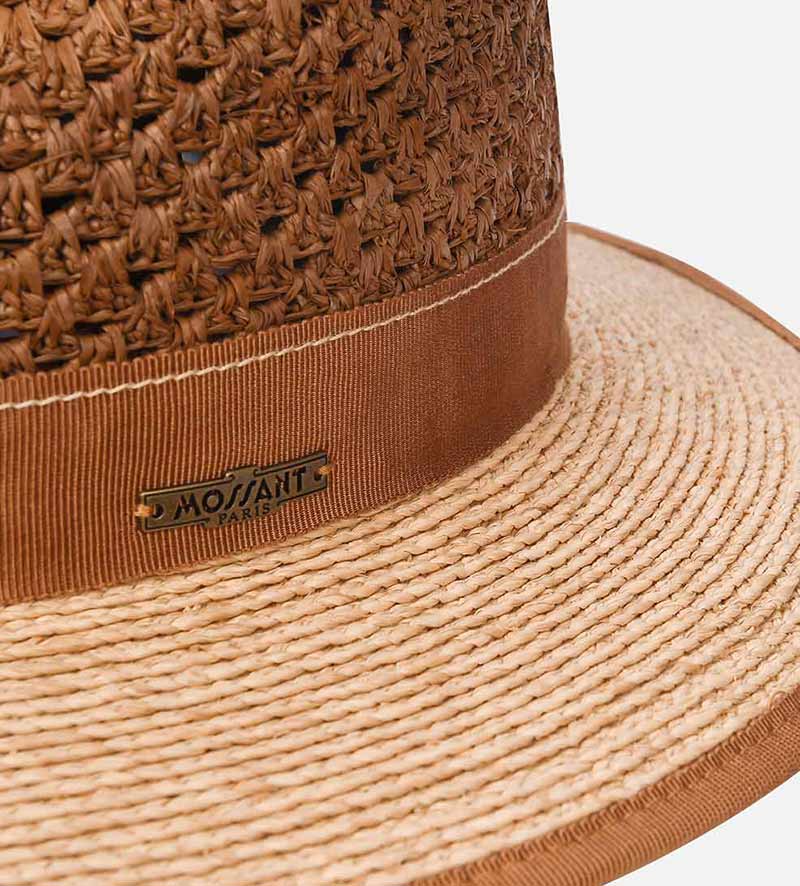 hatband detail of summer fedora