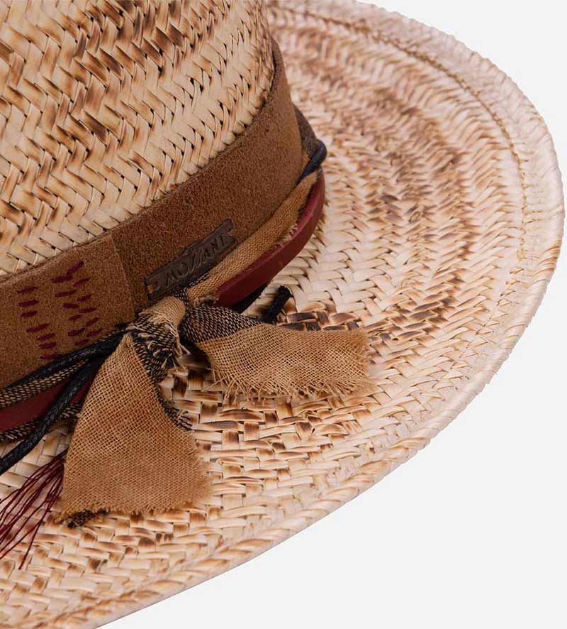 hatband of woven sun hat