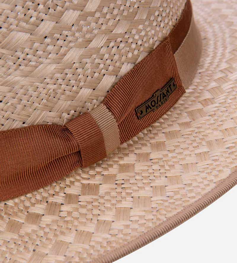 hatband of women straw fedora hat