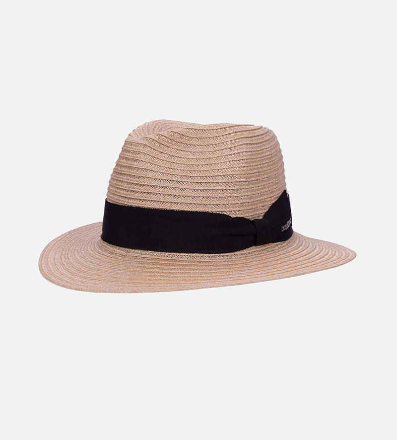 oblique view of travel sun hat