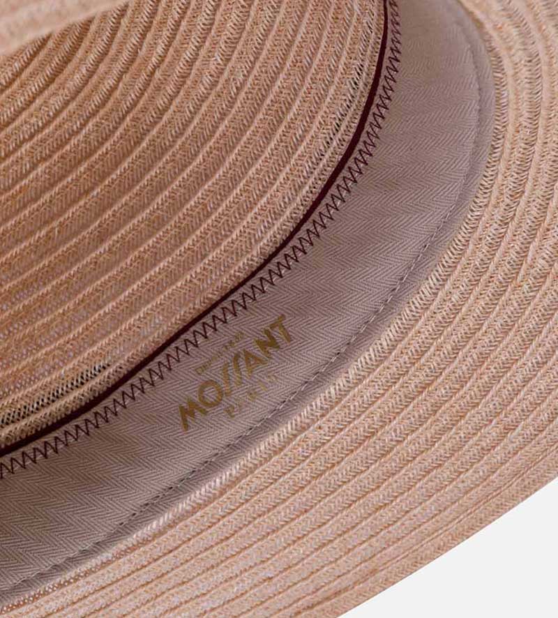sweatband detail of travel sun hat