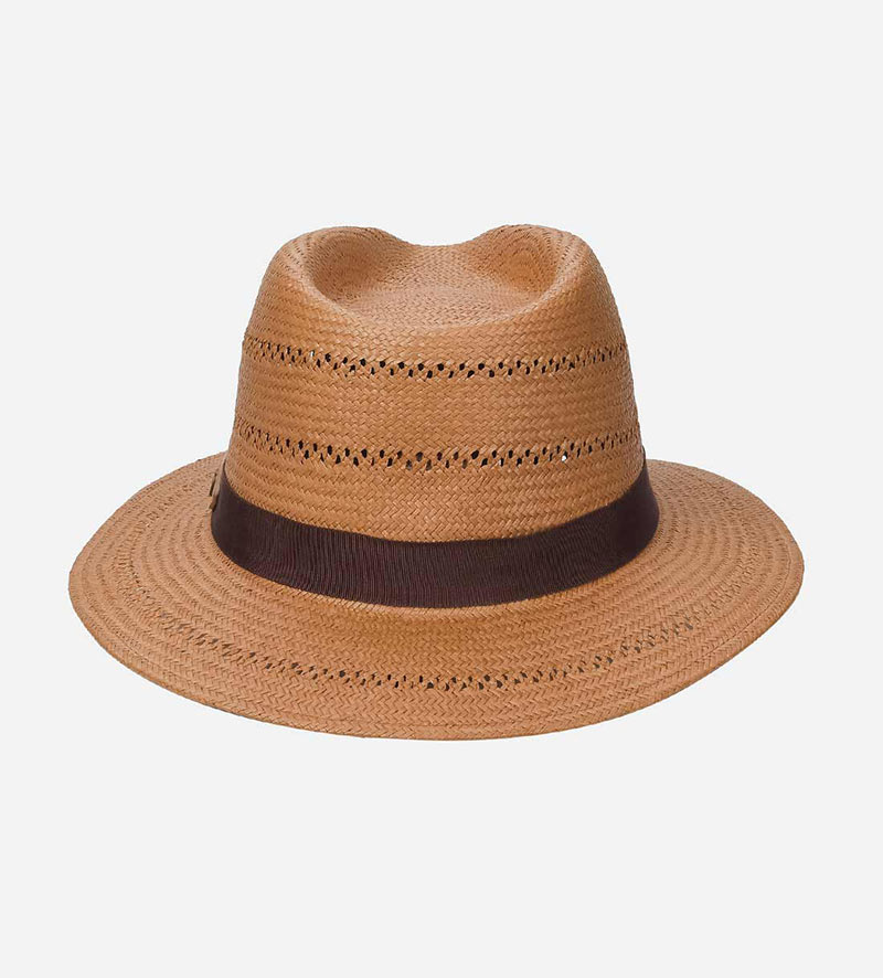 back view of straw safari hat