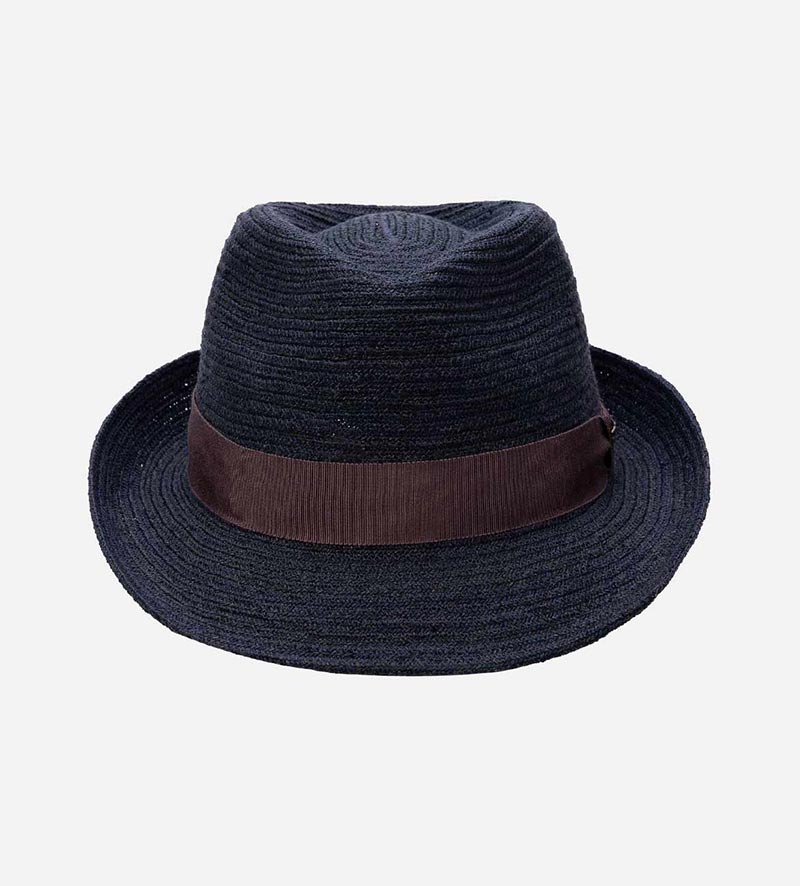 AZOPE Raffia Straw Trilby Hat For Men Darkslategrey