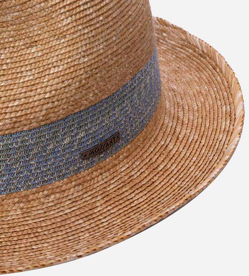 hatband detail of roll up sun hat