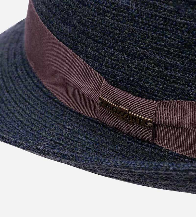hatband of mens straw trilby hat