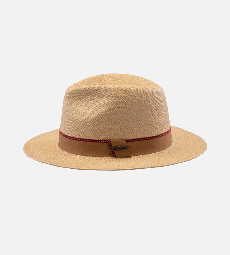 side view of outdoor straw hat