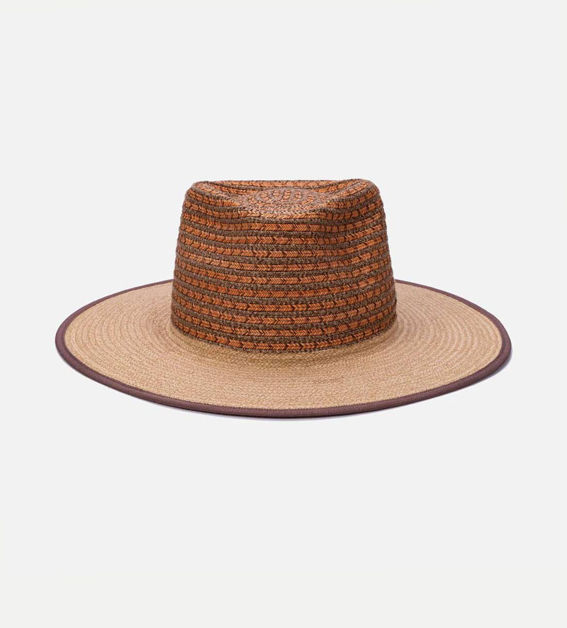 front view of wide brim outdoor sun hat