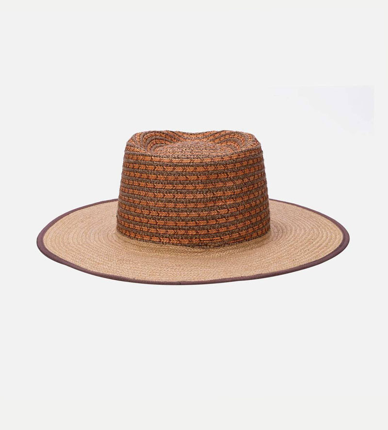 back view of wide brim outdoor sun hat
