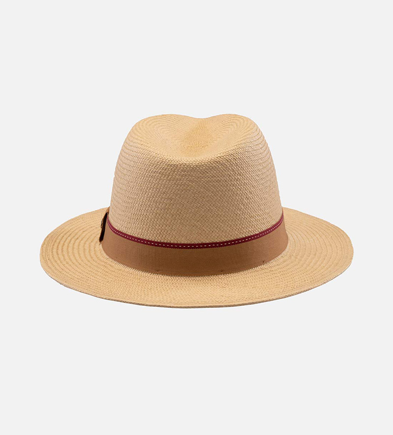 side view of outdoor straw hat