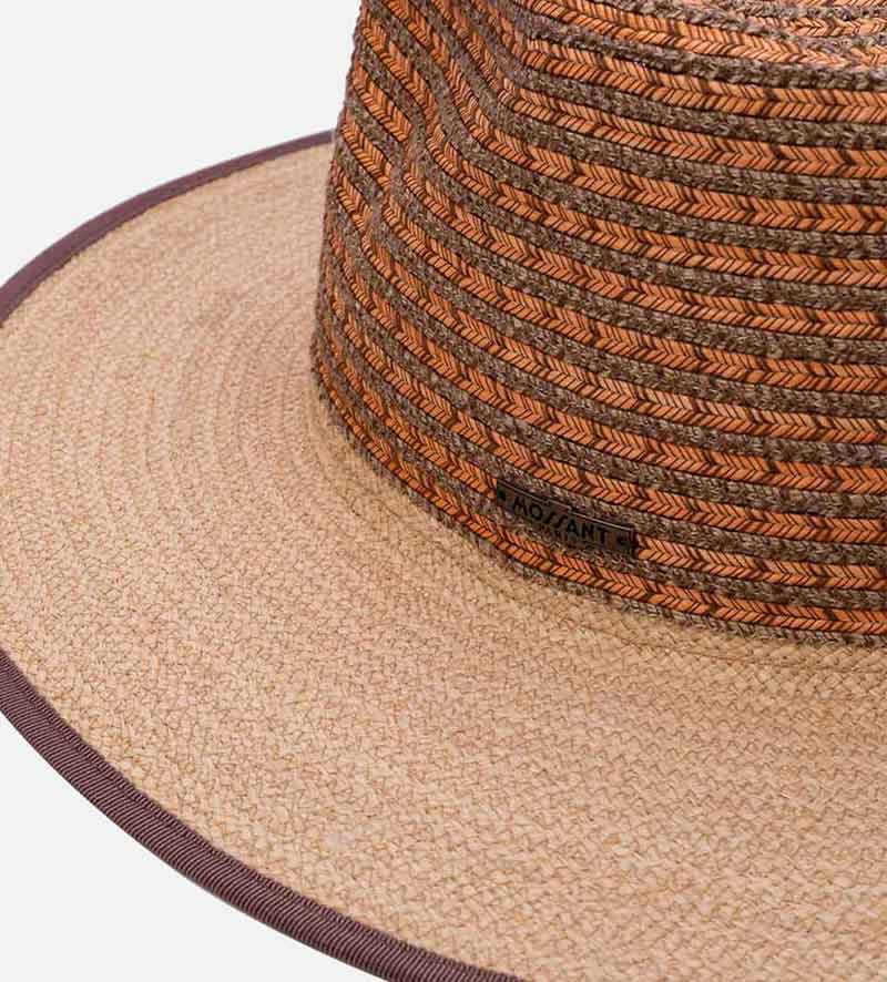 hatband of wide brim outdoor sun hat