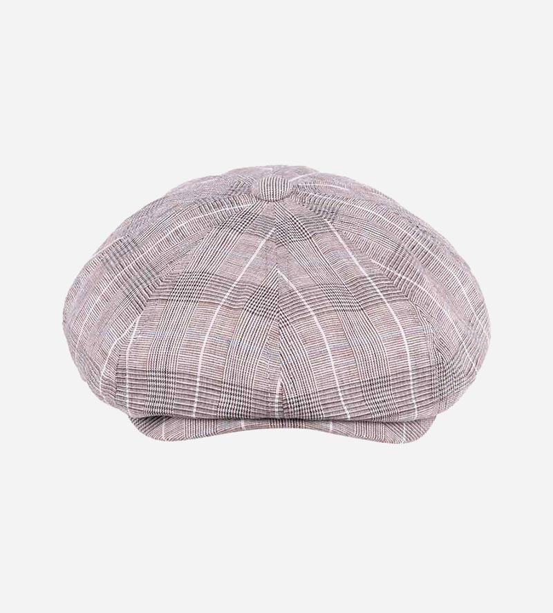 front view of mens newsboy cap