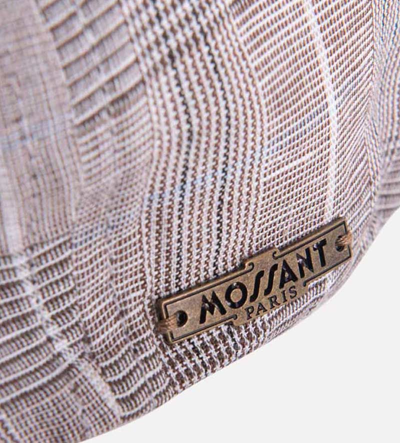 hatband detail of mens newsboy cap