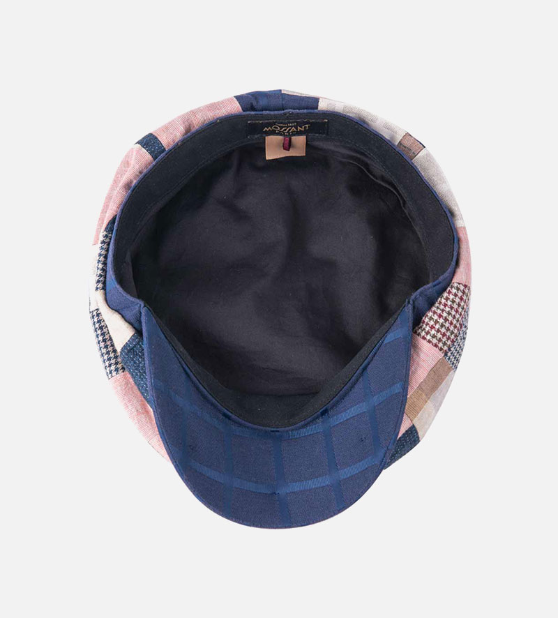 inside view of wool newsboy cap