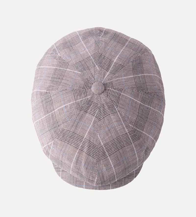 top view of mens newsboy cap