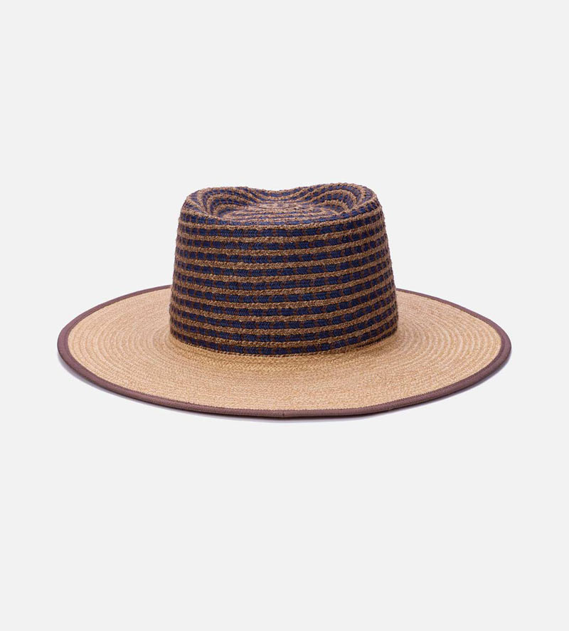 back view of mens wide brimmed sun hat