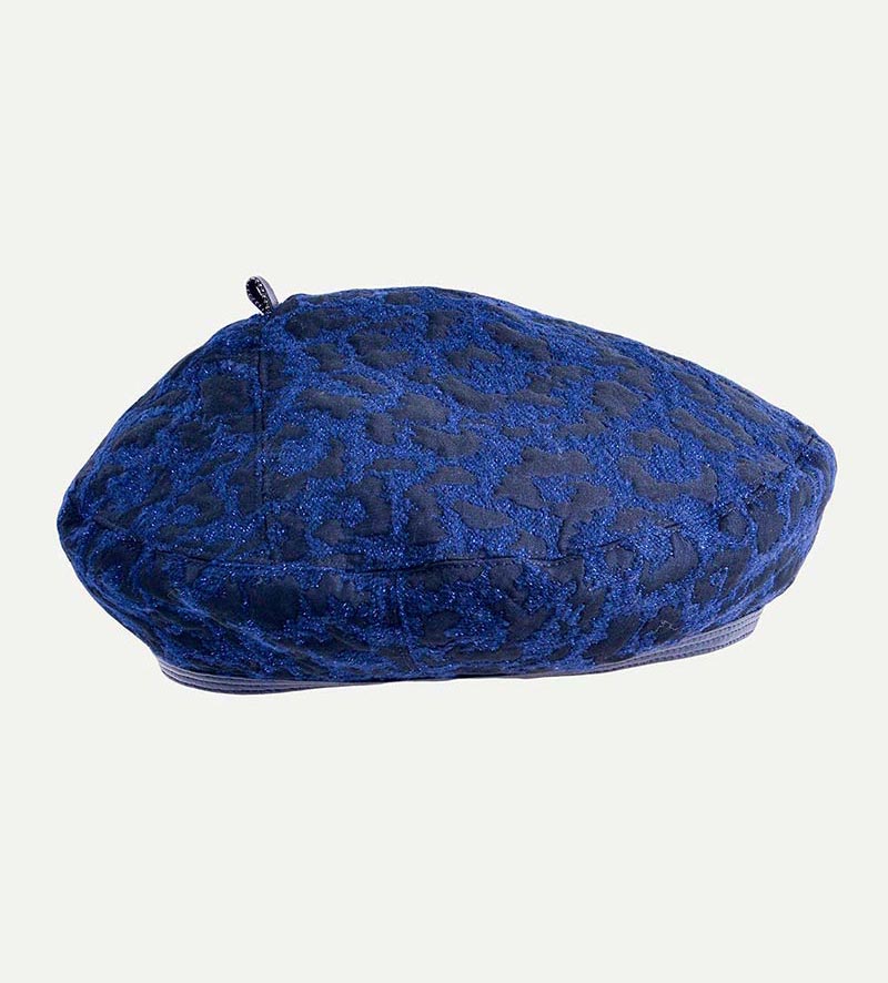 side view of womens beret