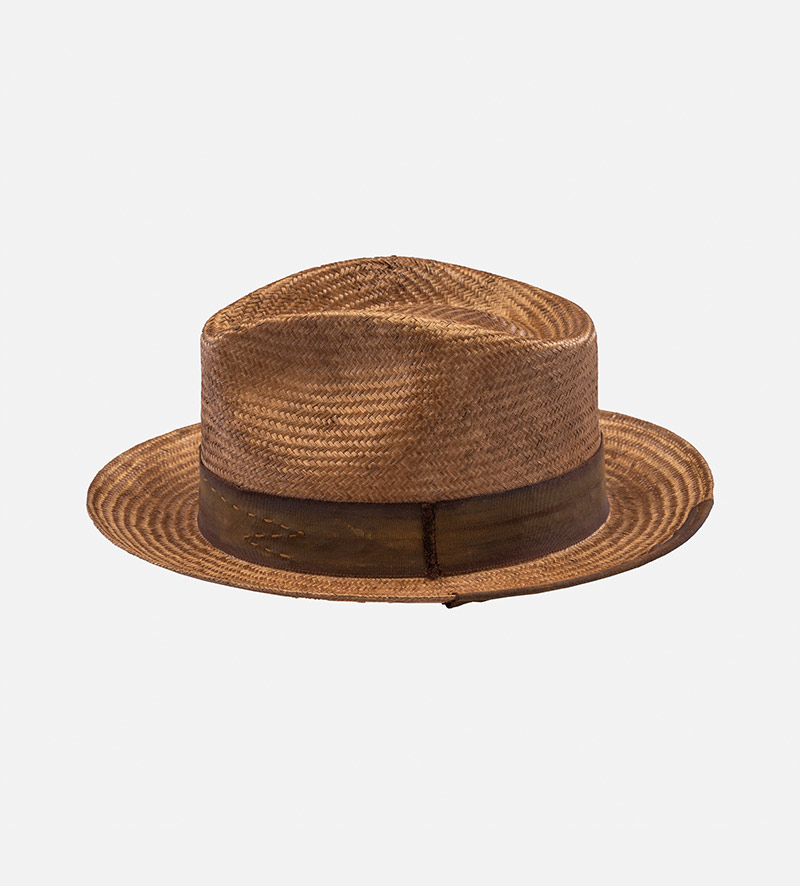 side view of straw hat