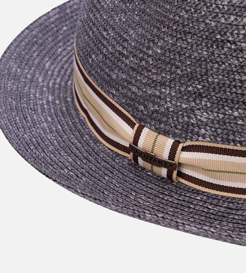 hatband of straw fedora hat