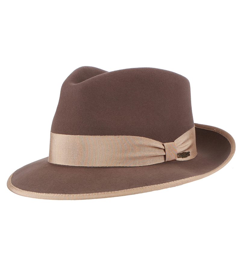 James Fedora Felt Hat Khaki