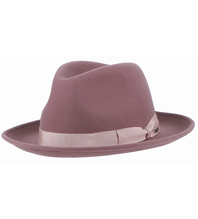 Wisley Fedora Felt Hat Mauve