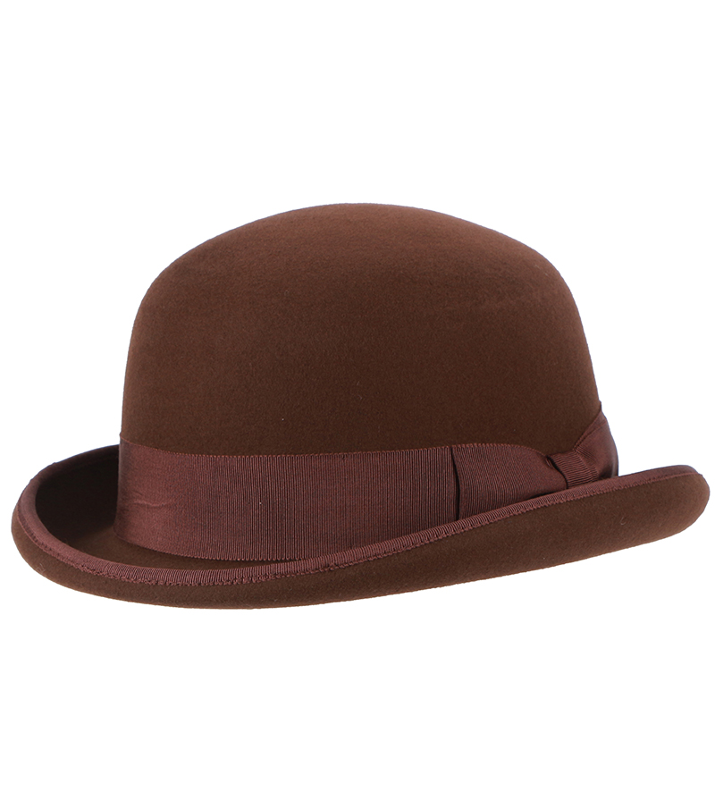 Charlie Bowler Felt Hat Brown- Mossant Paris