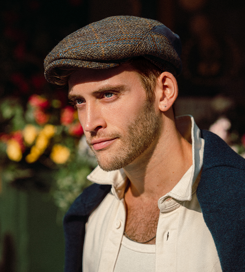 Lewis Harris Tweed Flat Cap