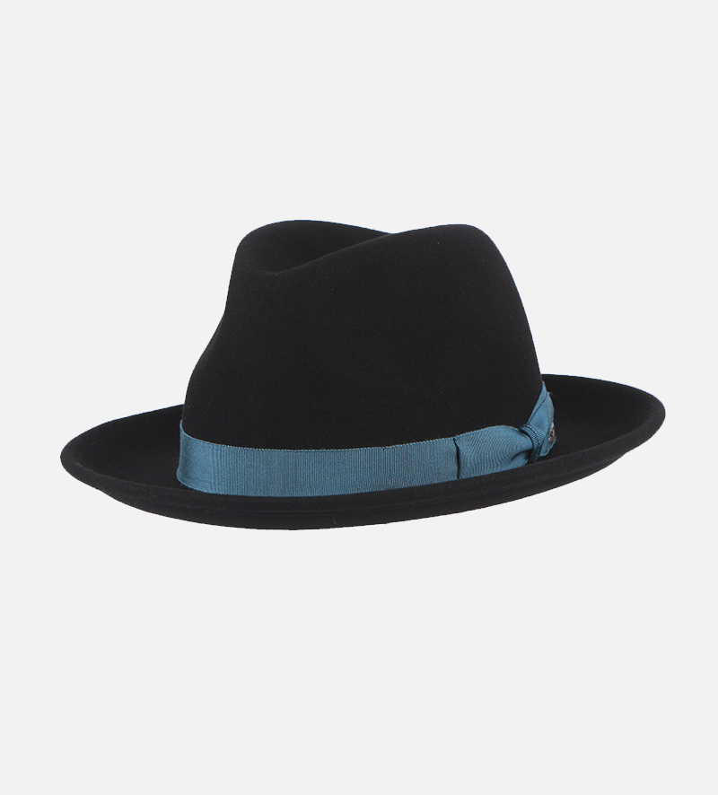 Wisley Fedora Felt Hat Black