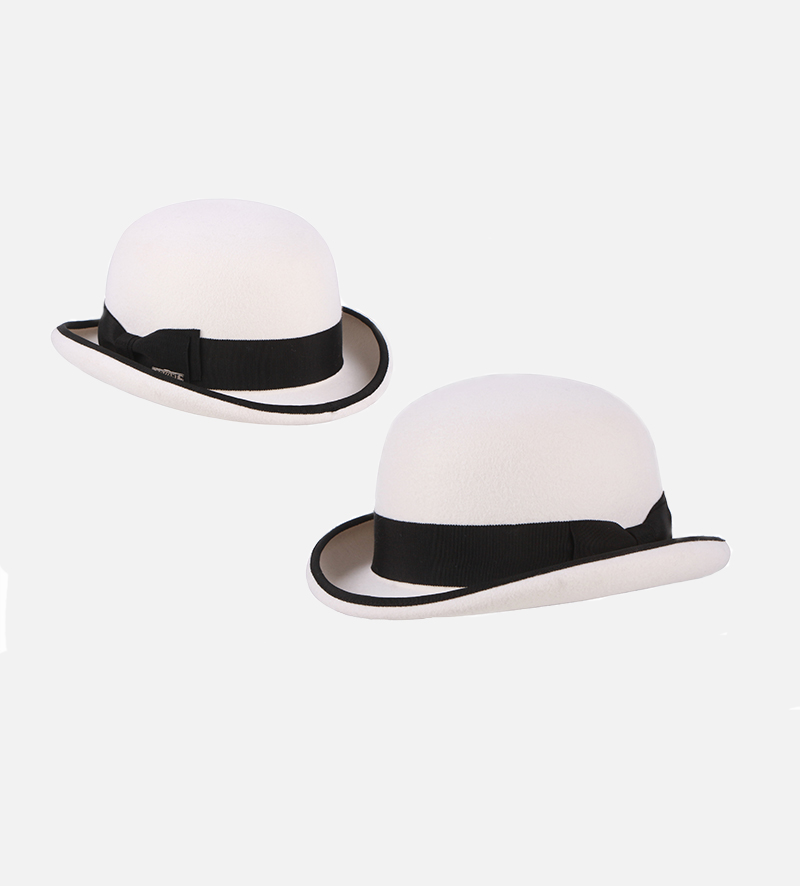 Charlie Bowler Felt Hat Ivory