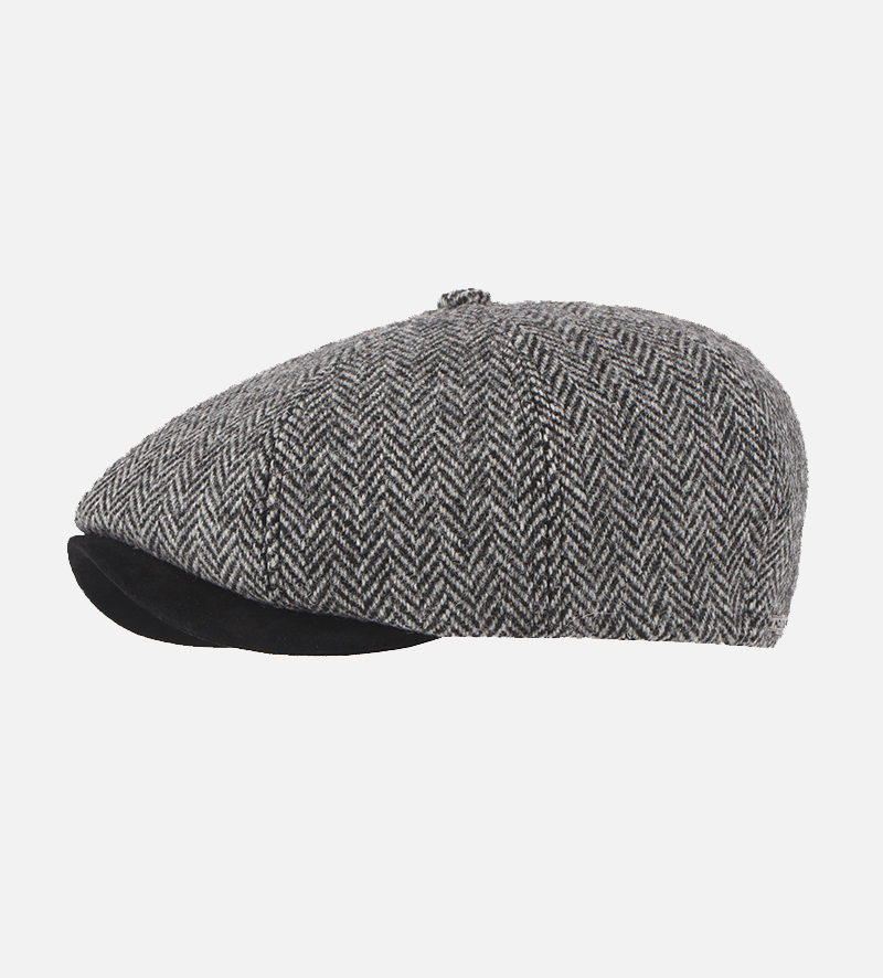 front view of fashion newsboy cap